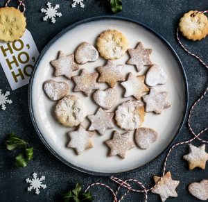 Baking cookies is a fun holiday activity for preschoolers